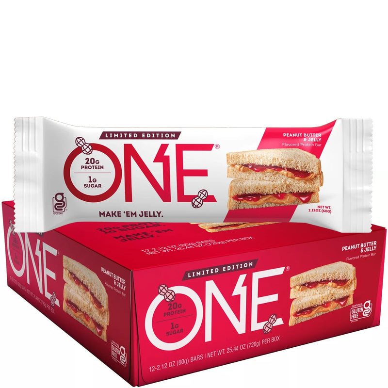 ONE Bar Healthy Snacks ONE Size: 12 Bars Flavor: Peanut Butter N Jelly