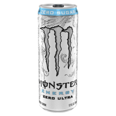 Monster Energy Zero Ultra Energy Drink MONSTER Size: 12 OZ (24 Cans) Flavor: White Ultra Zero