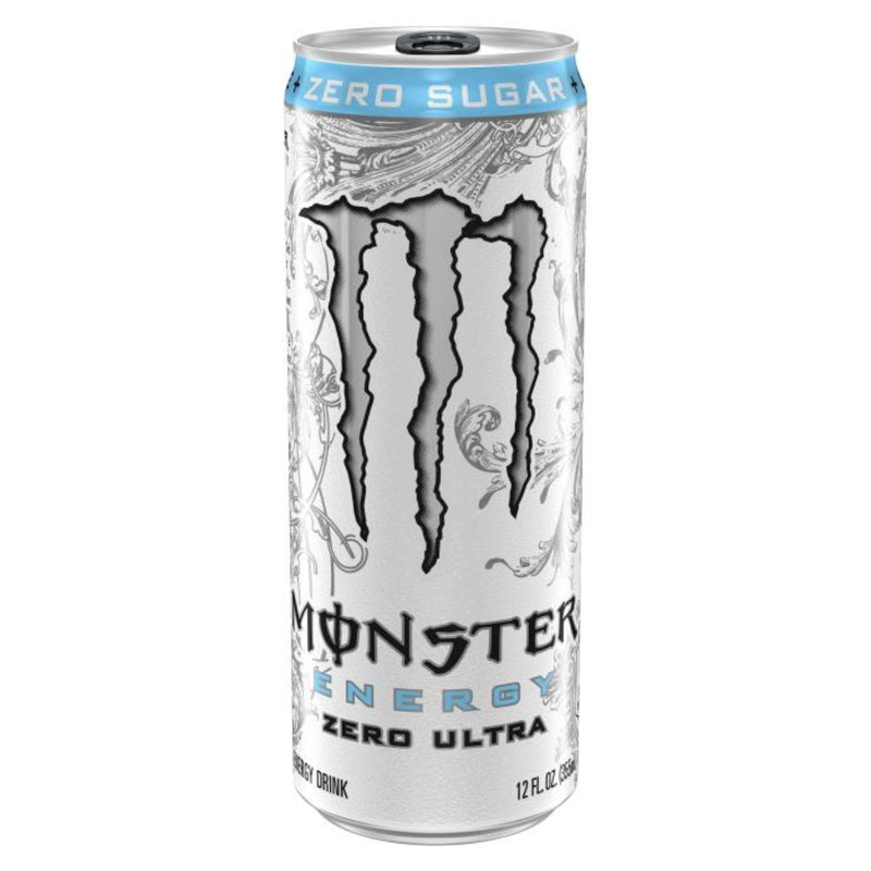 Monster Energy Zero Ultra Energy Drink MONSTER Size: 12 OZ (24 Cans) Flavor: White Ultra Zero
