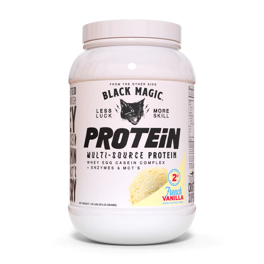 Black Magic Handcrafted Multi Source Protein Powder Protein Black Magic Size: 25 Servings Flavor: French Vanilla