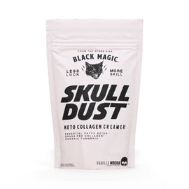 Black Magic Skull Dust Keto Collagen Coffee Creamer Collagen Black Magic Size: 20 Servings Flavor: Vanilla Mocha
