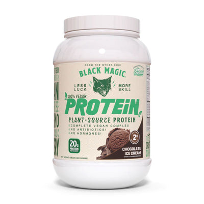 Black Magic Vegan Protein Protein Black Magic Size: 25 Servings Flavor: Chocolate Ice Cream