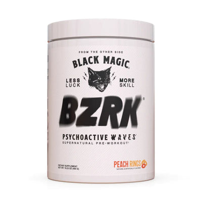 Black Magic BZRK High Potency All Performance Pre-Workout Pre-Workout Black Magic Size: 25 Servings Flavor: Peach Rings