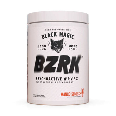 Black Magic BZRK High Potency All Performance Pre-Workout Pre-Workout Black Magic Size: 25 Servings Flavor: Mango Sunrise