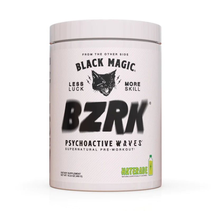 Black Magic BZRK High Potency All Performance Pre-Workout Pre-Workout Black Magic Size: 25 Servings Flavor: Haterade