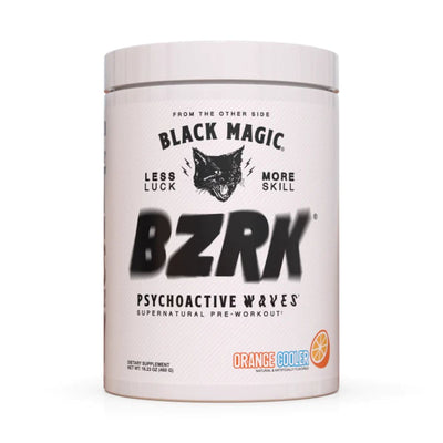Black Magic BZRK High Potency All Performance Pre-Workout Pre-Workout Black Magic Size: 25 Servings Flavor: Orange Cooler