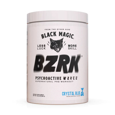 Black Magic BZRK High Potency All Performance Pre-Workout Pre-Workout Black Magic Size: 25 Servings Flavor: Crystal Blue