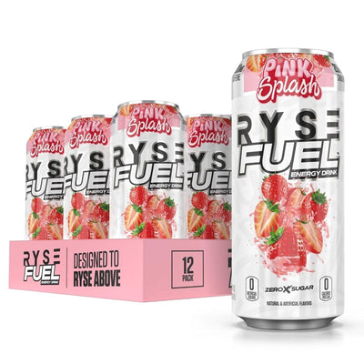 RYSE Fuel Energy Drink Energy Drink RYSE Size: 12 Cans Flavor: Pink Splash