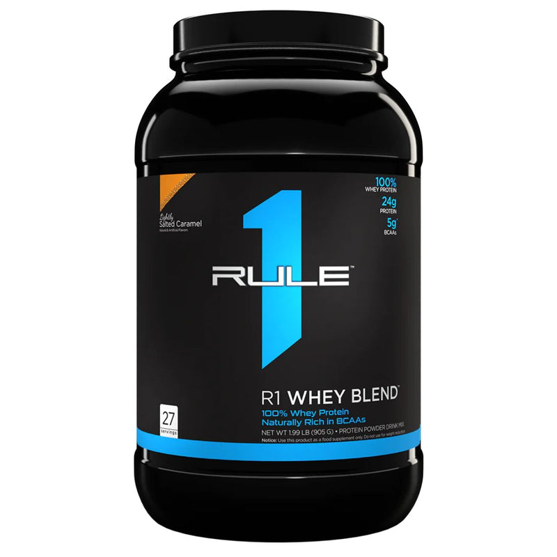 R1 Whey Blend Protein Rule One Size: 2 Lbs. Flavor: Lightly Salted Caramel