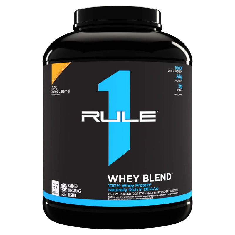 R1 Whey Blend Protein Rule One Size: 5 Lbs. Flavor: Lightly Salted Caramel