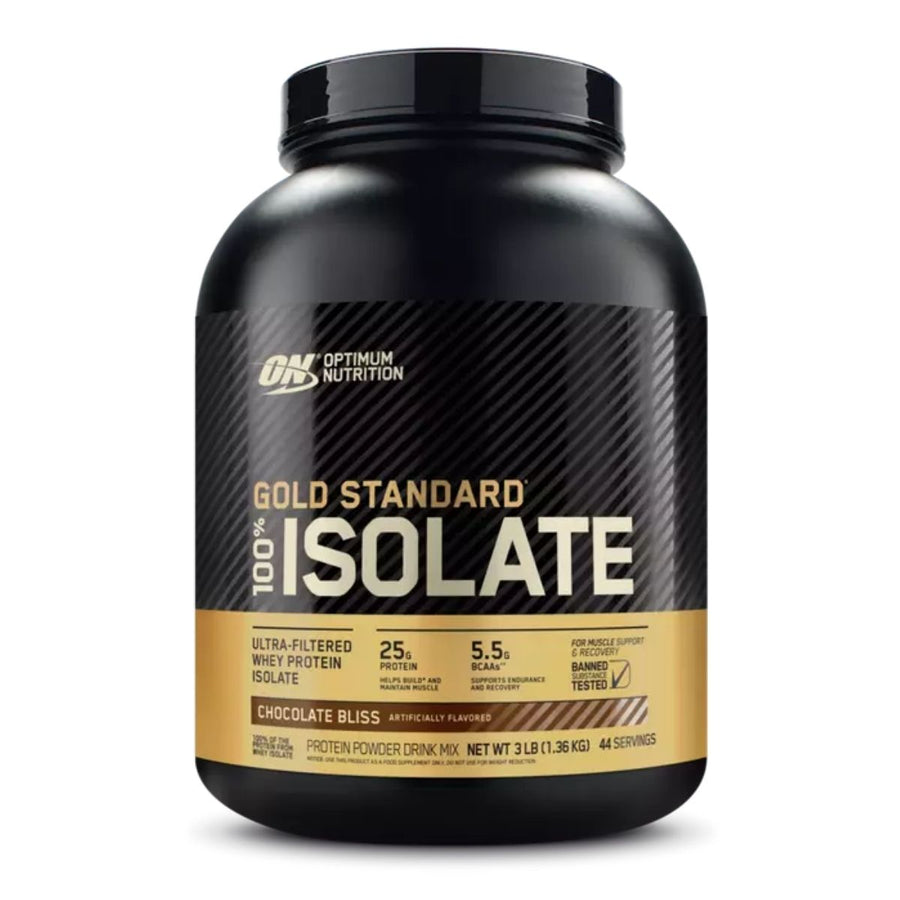 Optimum Nutrition Gold Standard 100% Isolate Whey Protein Protein Optimum Nutrition Size: 44 Servings Flavor: Chocolate Bliss