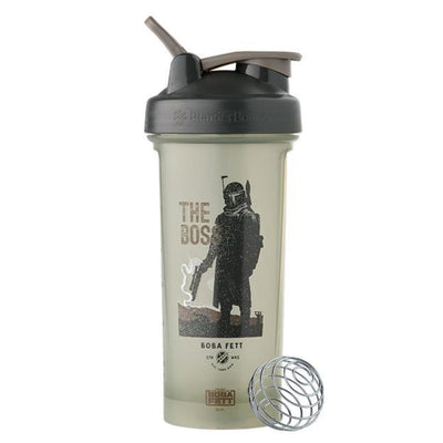 BlenderBottle Classic V2 Shaker Cup shaker bottle Blender Bottle Size: 28oz Color: Star Wars Boss Boba Fett