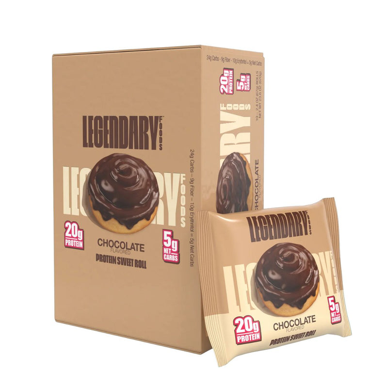 Legendary Foods Protein Sweet Roll Legendary Foods Size: 10 Bars Flavor: Chocolate