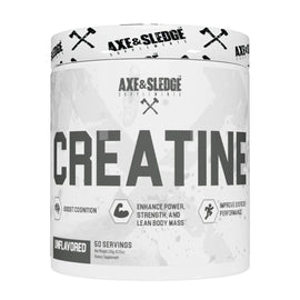 Axe & Sledge Creatine Basic Series Creatine Axe & Sledge Size: 50 Scoops Flavor: Unflavored
