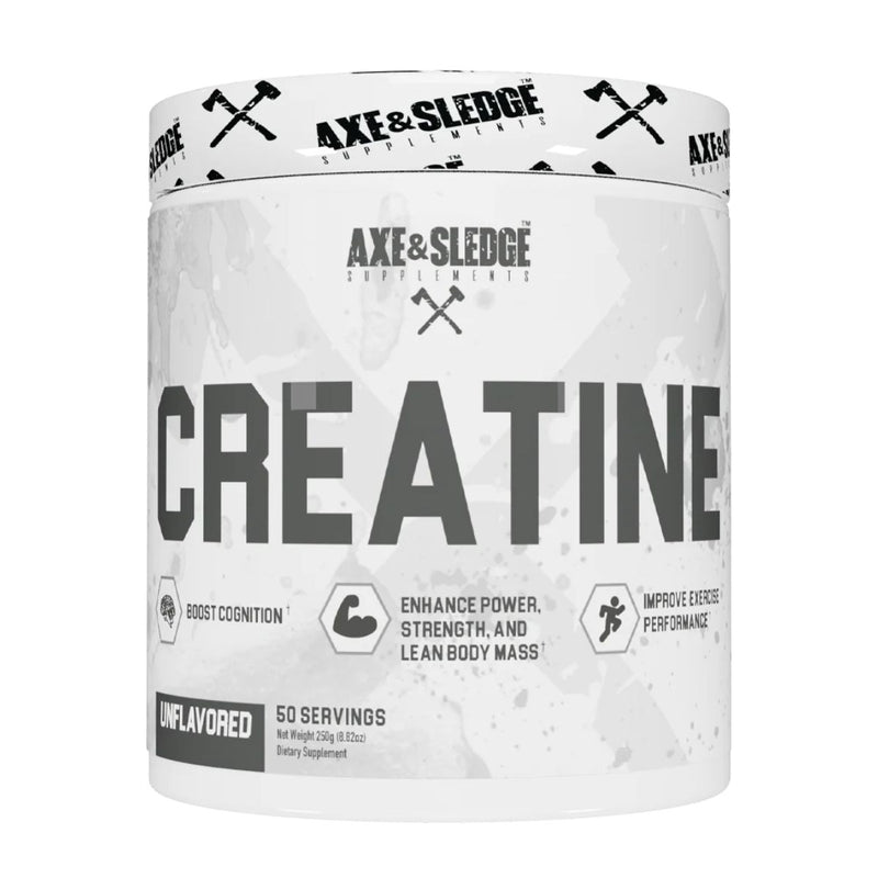 Axe & Sledge Creatine Basic Series Creatine Axe & Sledge Size: 50 Scoops Flavor: Unflavored