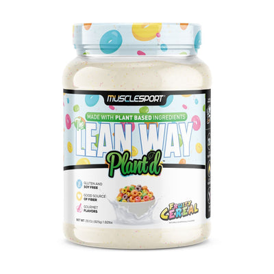 Musclesport Lean Way Plant'd Vegan Protein Protein Musclesport Size: 1.7 Lbs. Flavor: Fruity Cereal