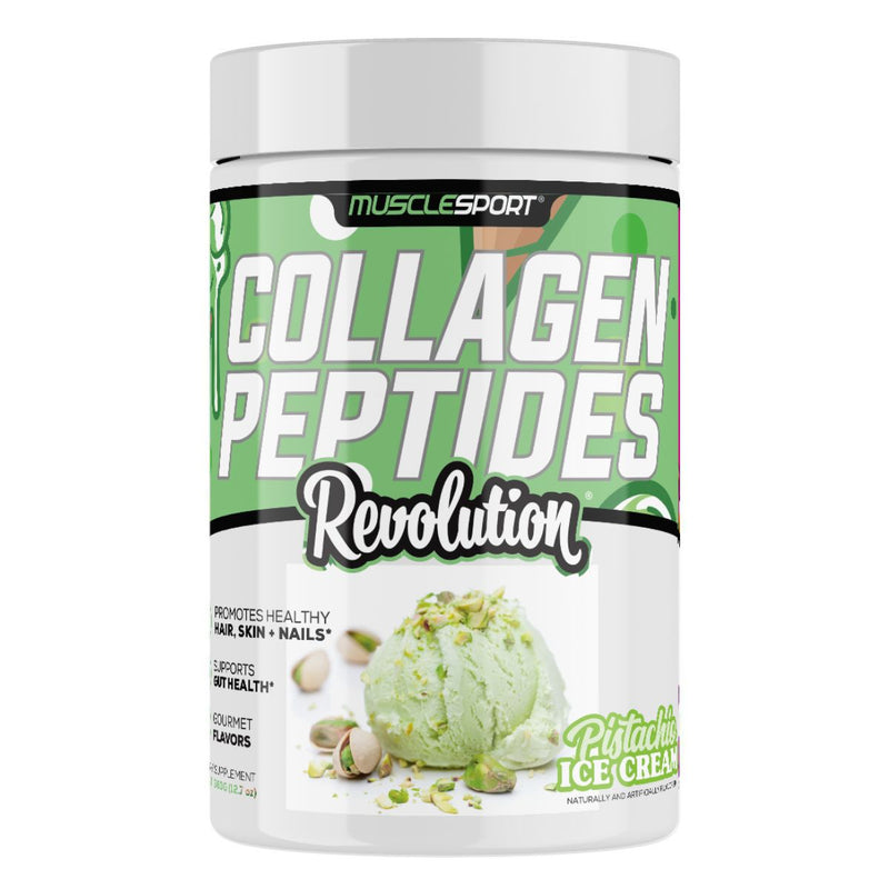 Musclesport Collagen Peptides Collagen Musclesport Size: 30 Servings Flavor: Pistachio Ice Cream