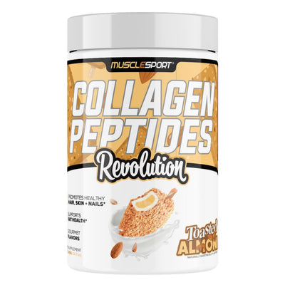 Musclesport Collagen Peptides Collagen Musclesport Size: 30 Servings Flavor: Toasted Almonds