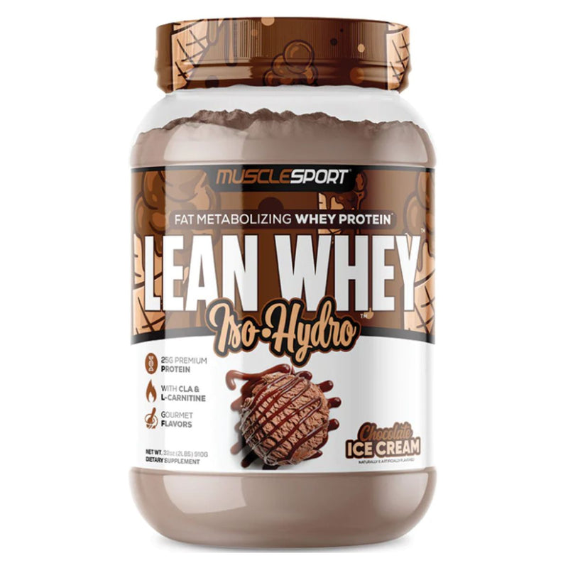 Musclesport Lean Whey Protein Protein Musclesport Size: 2 Lbs. Flavor: Chocolate Ice Cream