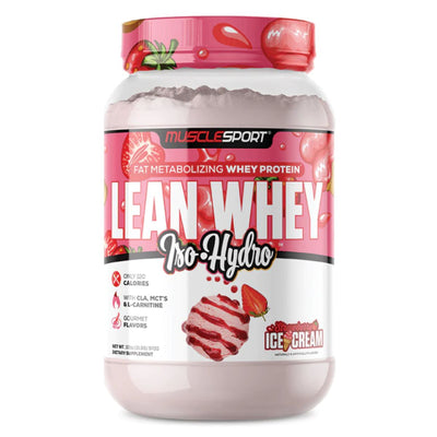 Musclesport Lean Whey Protein Protein Musclesport Size: 2 Lbs. Flavor: Strawberries N' Cream