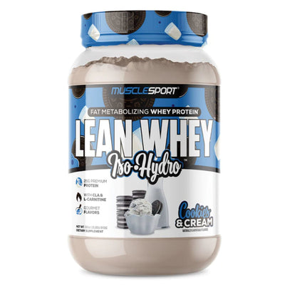 Musclesport Lean Whey Protein Protein Musclesport Size: 2 Lbs. Flavor: Cookies & Cream