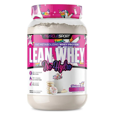 Musclesport Lean Whey Protein Protein Musclesport Size: 2 Lbs. Flavor: Unicorn Cookie Shake
