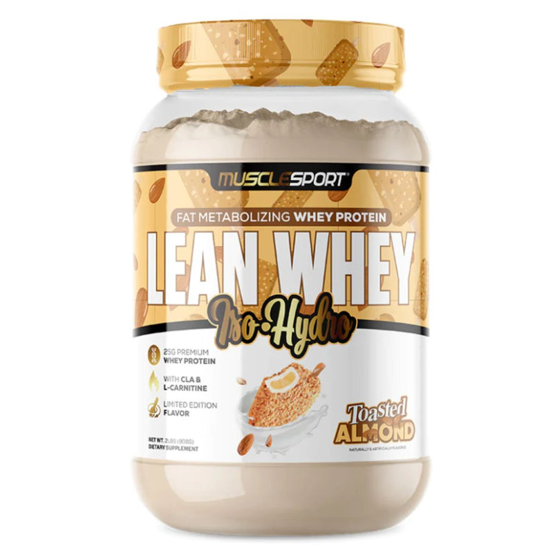 Musclesport Lean Whey Protein Protein Musclesport Size: 2 Lbs. Flavor: Toasted Almond (Limited Edition)