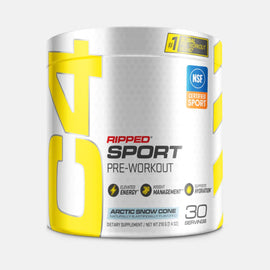 C4 Ripped Sport Pre-Workout Cellucor Size: 30 Servings Flavor: Arctic Snow Cone