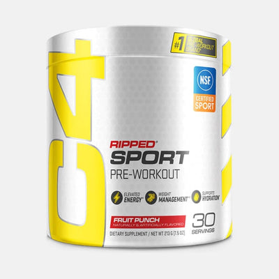 C4 Ripped Sport Pre-Workout Cellucor Size: 30 Servings Flavor: Fruit Punch
