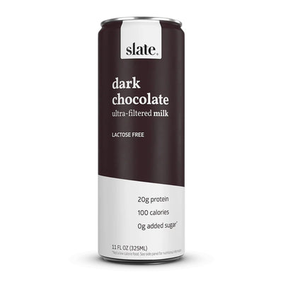 Slate Ultra Filtered Protein Milk Shakes RTD Slate Size: 12 Bottles Flavor: Dark Chocolate Shake