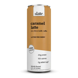 Slate Ultra Filtered Protein Coffee Shakes RTD Slate Size: 12 Bottles Flavor: Caramel Latte