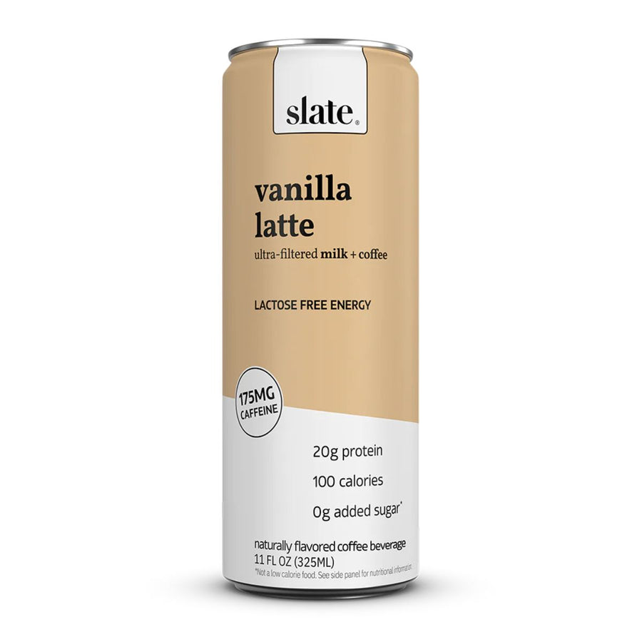 Slate Ultra Filtered Protein Coffee Shakes RTD Slate Size: 12 Bottles Flavor: Vanilla Latte