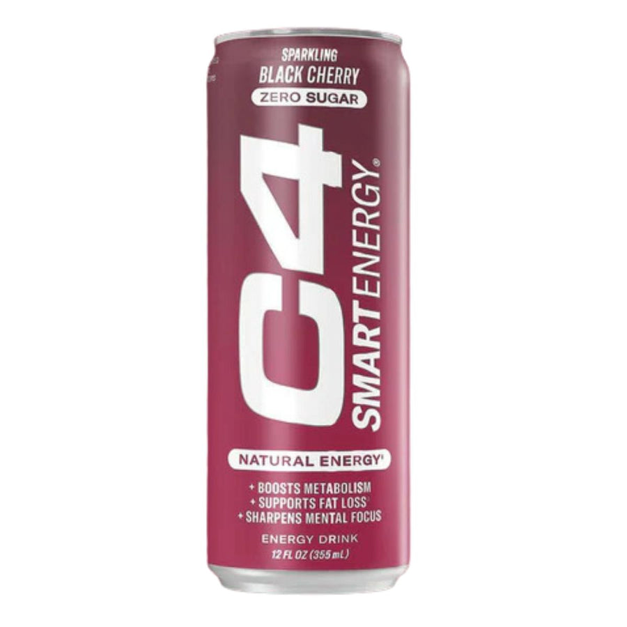 Sparkling C4 Smart Energy Energy Drink Cellucor 12 Cans: Black Cherry