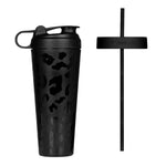 Hydro Jug SHKR Accessories Hydro Jug Size: 24 OZ Texture: Stainless Steel Color: Black Leopard