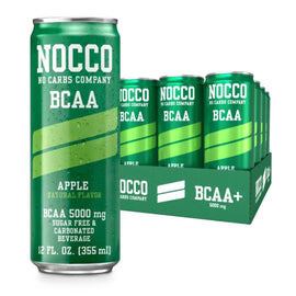 NOCCO BCAA Energy Drink Energy Drink NOCCO Size: 12 Cans Flavor: Apple