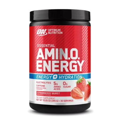 Optimum Nutrition ESSENTIAL Amino ENERGY+ ELECTROLYTES Aminos Optimum Nutrition Size: 30 Servings Flavor: Strawberry Burst