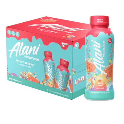 Alani Nu Fit Protein Shakes RTD Alani Nu Size: 12 Bottles (12 oz.) Flavor: Fruity Cereal