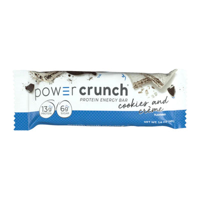 Power Crunch Protein Bars Healthy Snacks Power Crunch Size: 12 Bars Flavor: Cookies and Cream