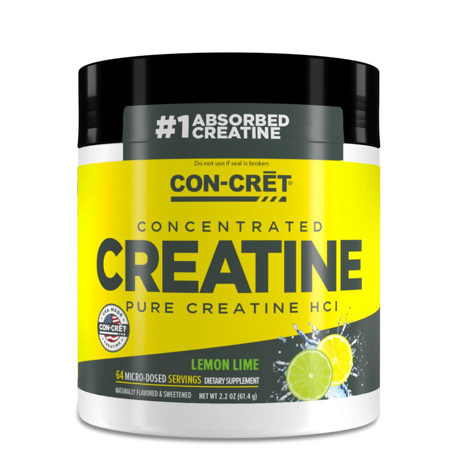 Con-Cret Pure Creatine HCI Creatine Con-Cret Size: 30 Servings Flavor: Lemon Lime