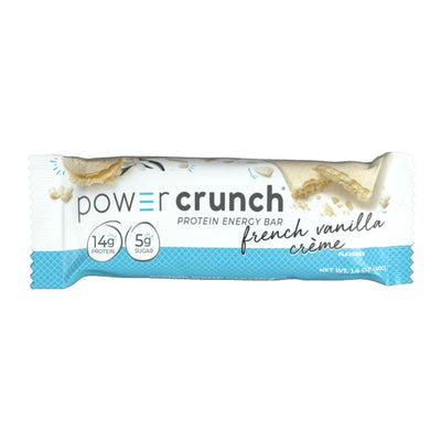 Power Crunch Protein Bars Healthy Snacks Power Crunch Size: 12 Bars Flavor: French Vanilla Creme