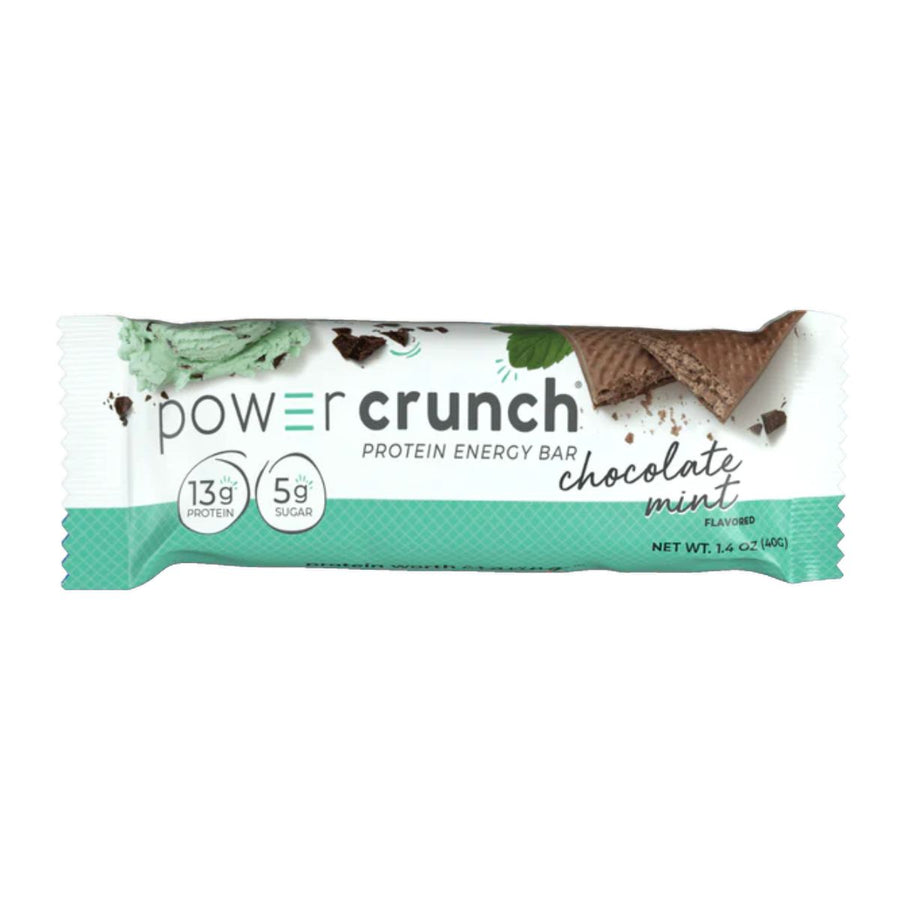 Power Crunch Protein Bars Healthy Snacks Power Crunch Size: 12 Bars Flavor: Chocolate Mint