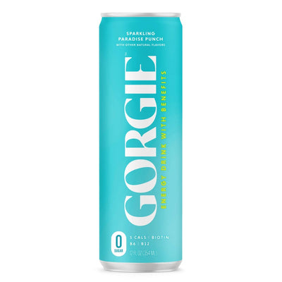 Gorgie Sparkling Energy Drinks Energy Drink Gorgie Size: 12 Cans Flavor: Paradise Punch