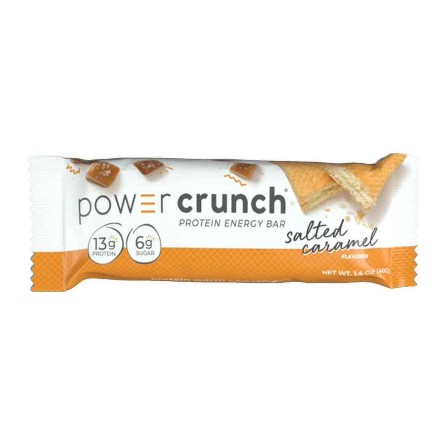 Power Crunch Protein Bars Healthy Snacks Power Crunch Size: 12 Bars Flavor: Salted Caramel