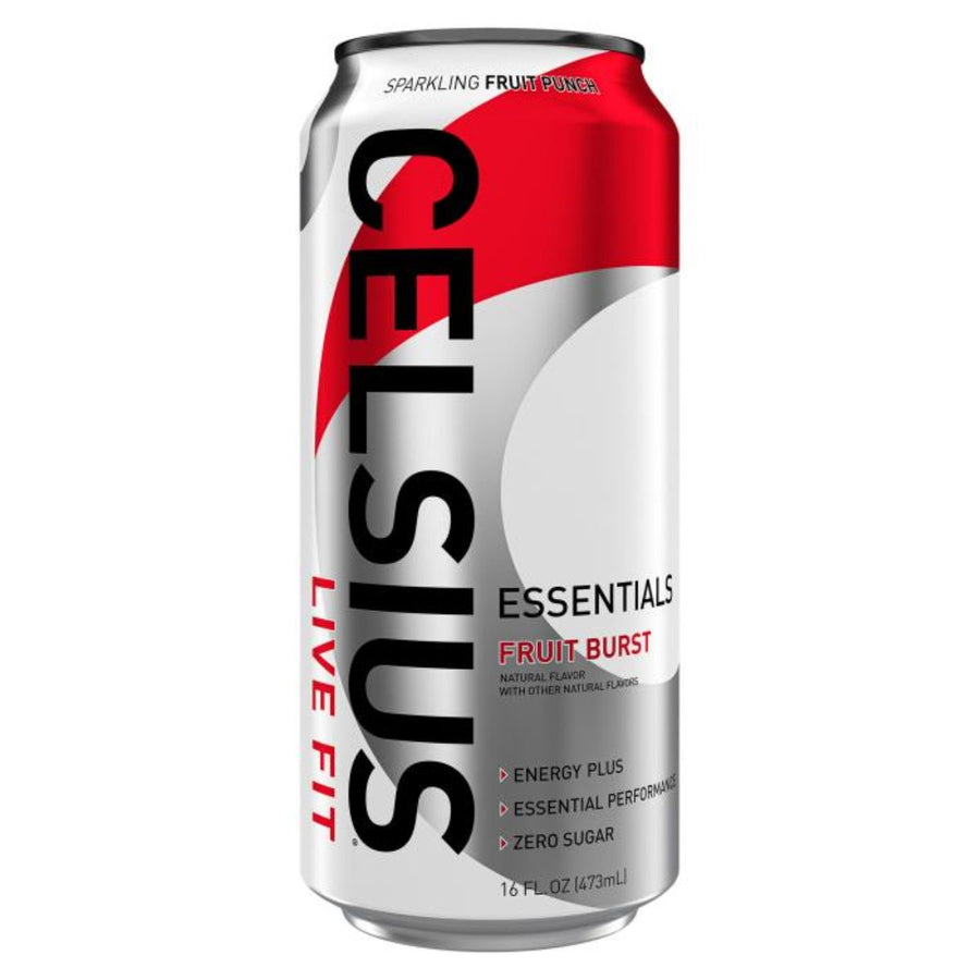 CELSIUS Essentials Energy Drink RTD Celsius Size: 12 Cans Flavor: Fruit Burst