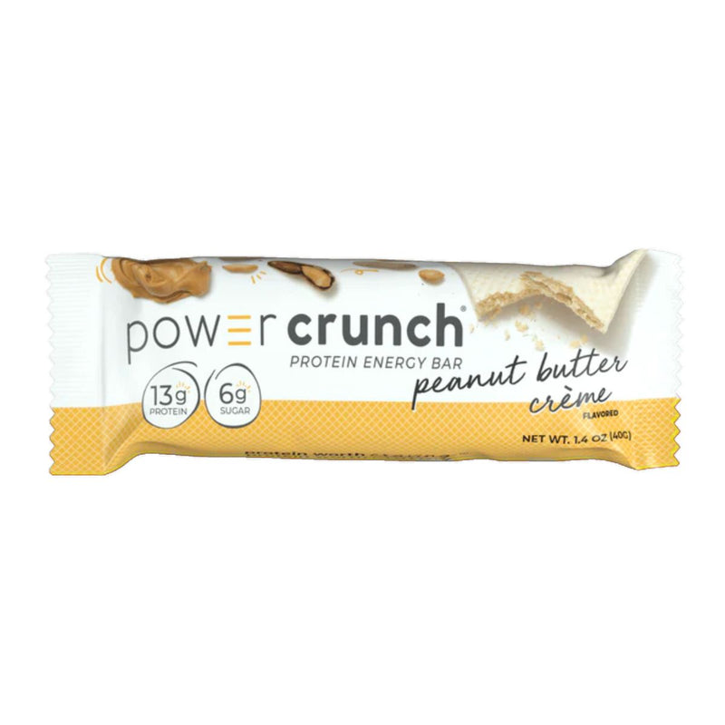 Power Crunch Protein Bars Healthy Snacks Power Crunch Size: 12 Bars Flavor: Peanut Butter Creme