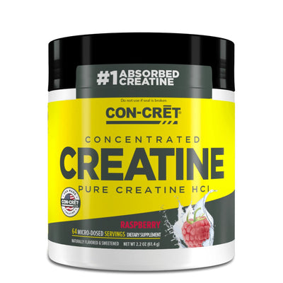 Con-Cret Pure Creatine HCI Creatine Con-Cret Size: 30 Servings Flavor: Raspberry