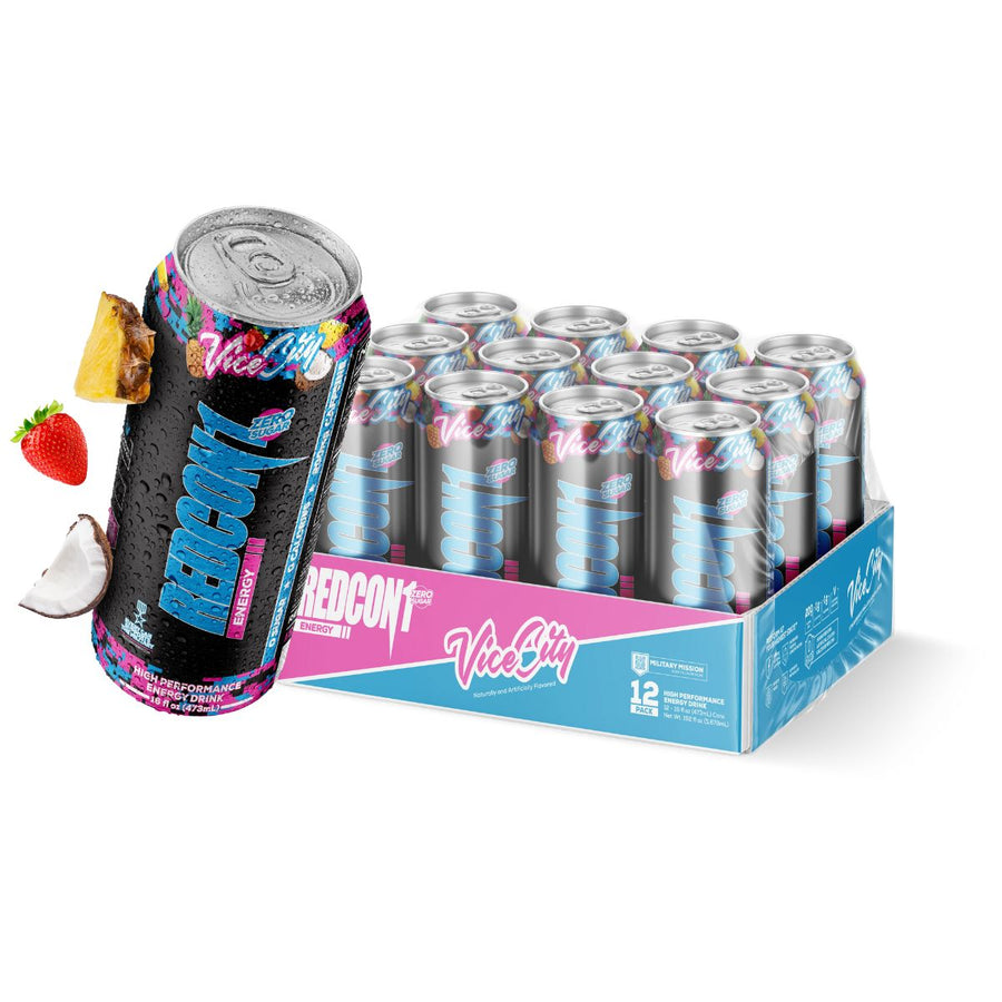 Redcon1 Energy Drink Energy Drink RedCon1 Size: 12 Cans Flavor: Vice City