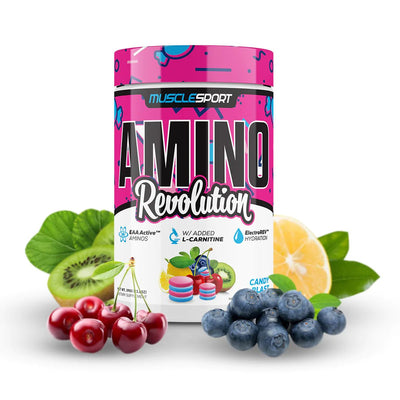 Musclesport Amino Revolution Aminos Musclesport Size: 30 Servings Flavor: Candy Blast