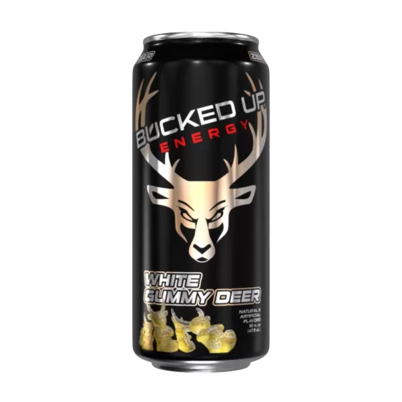 Bucked Up Energy Drink Energy Drink Bucked Up Size: 12 Pack Flavor: White Gummy Deer