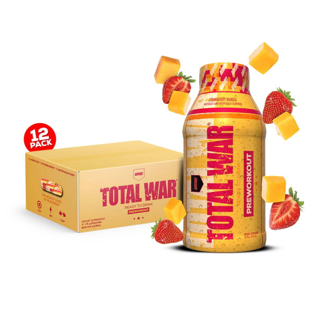 TOTAL WAR, Ready To Drink Pre-Workout (12 Servings)